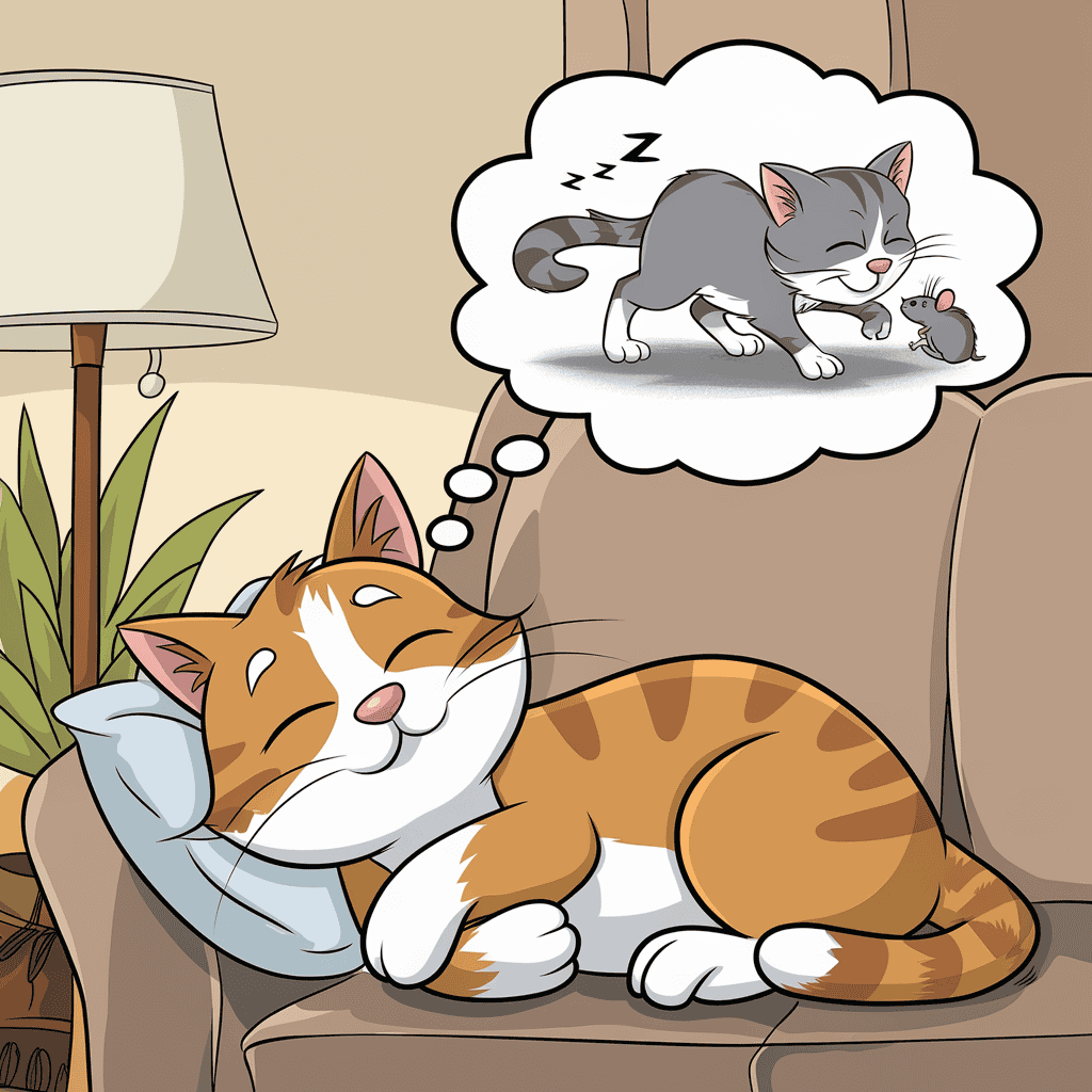 cat dreaming