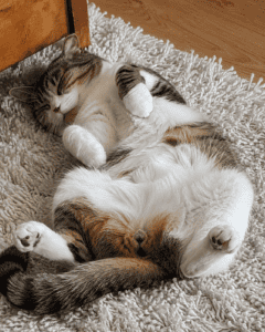 Belly up sleeping position