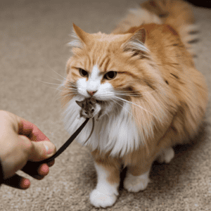 cat bring a mouse as gift for its owner