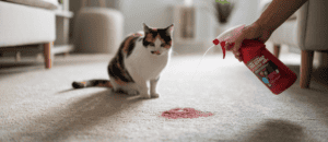 keeping house clean with cats around