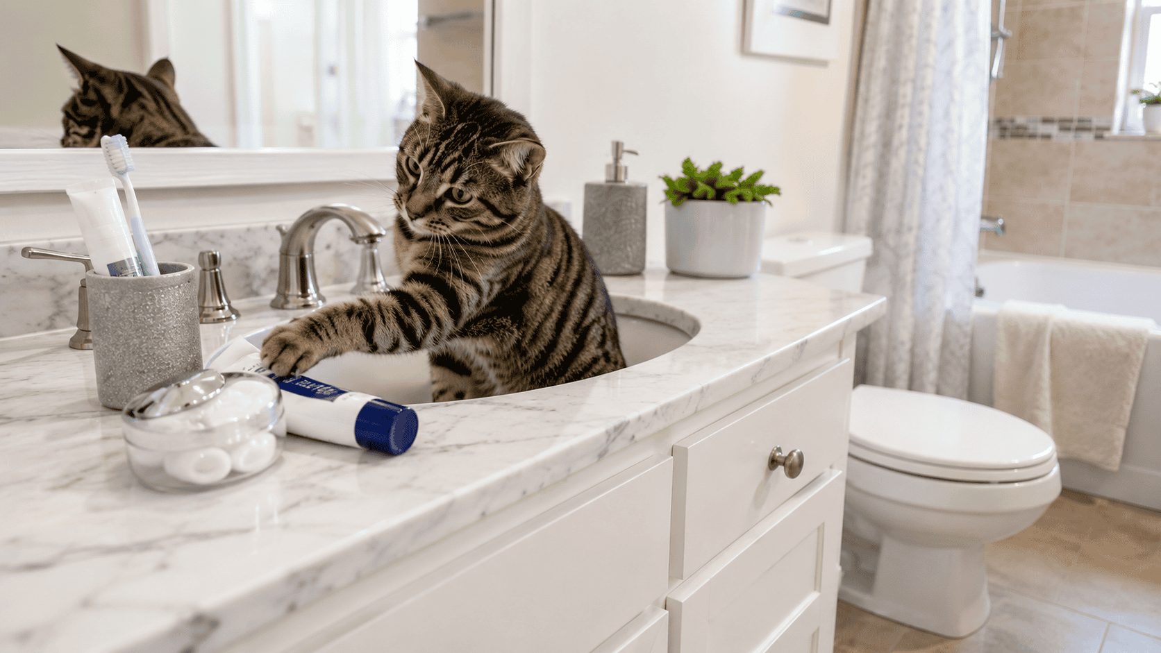 bathroom safety for cats