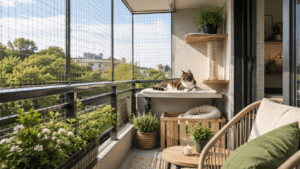 cat-proof balcony