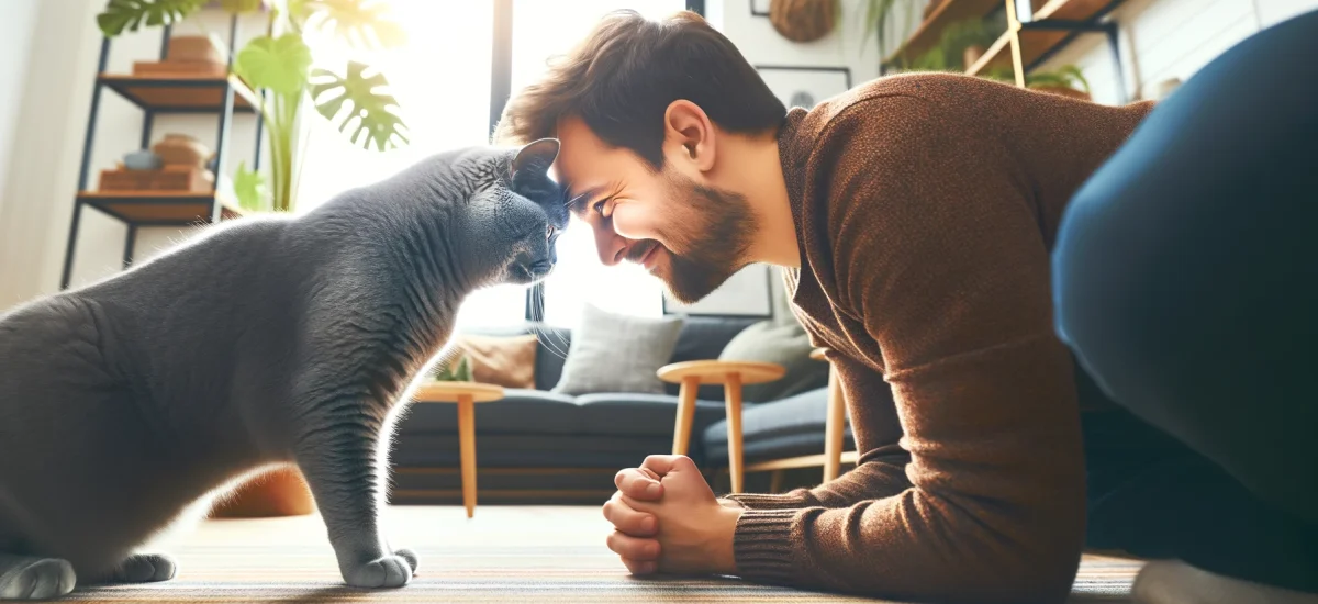 cat headbutting man why do cats headbutt