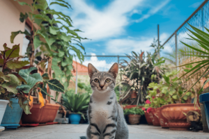 a-photo-of-an-outdoor-cat-sitting-serene_lJNfpqpuRjCFqobcumyEJA_7O-cBZXtSYSaJJ_D342oDg cat sitting in yard