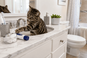 bathroom safety for cats
